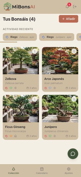 Tu colección de bonsáis